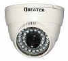 QUESTEK -- QTC-410c: Camera Dome hồng ngoại 1/3” Super Exwave SONY CCD, 500 TVL